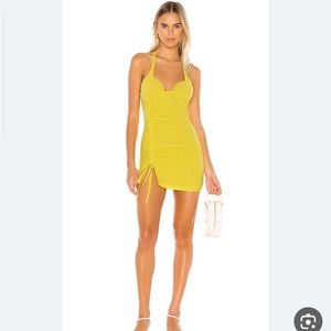 Superdown irina ruched mini dress